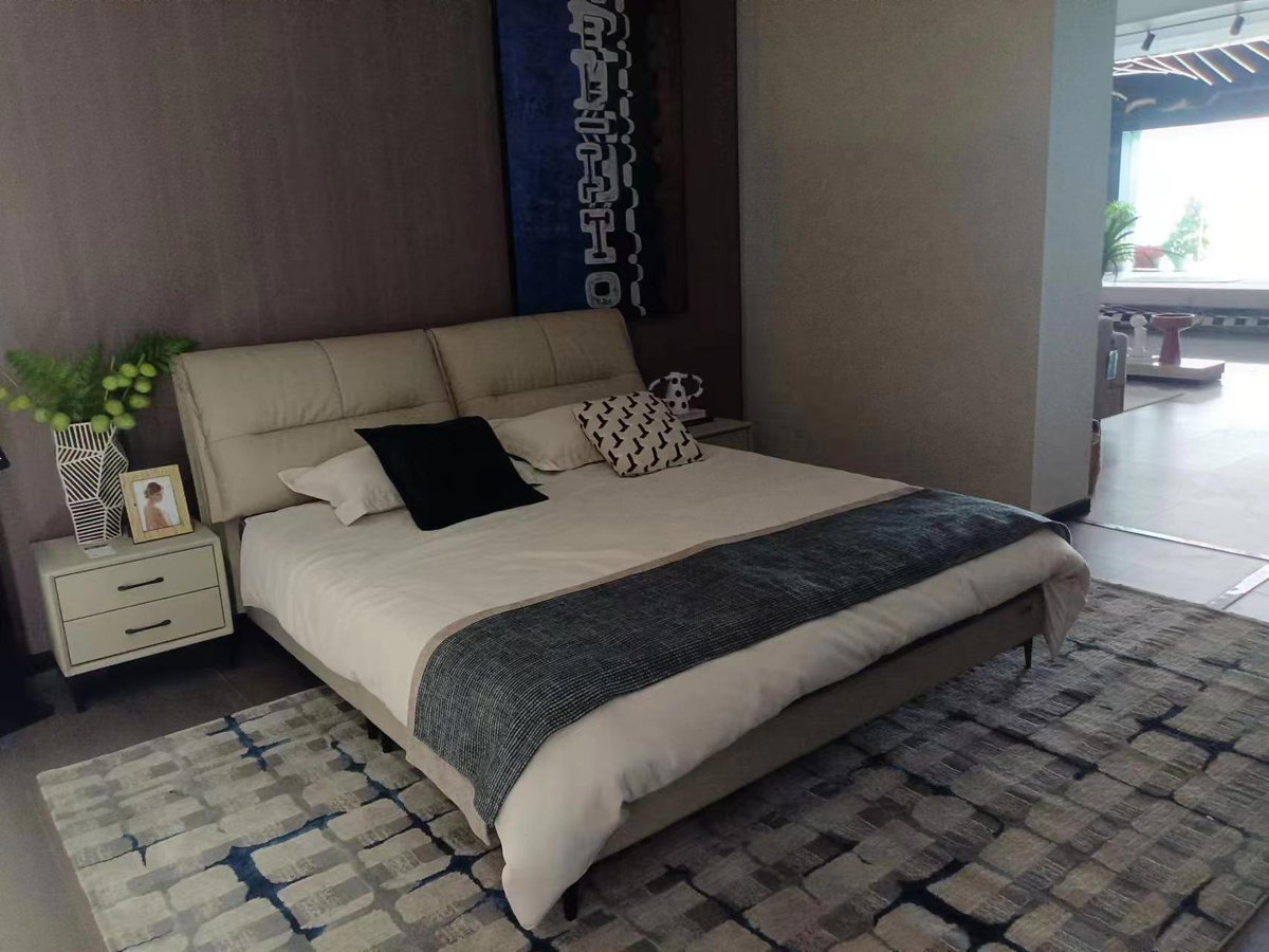 SOFA and bed with wooden frame and leather cover and eco-friend  stuffing