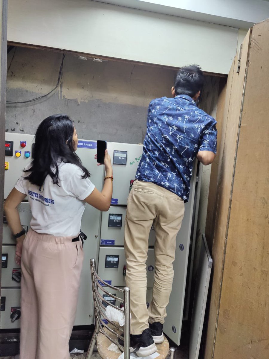 WechitraEntprse's tweet photo. Fire in distribution box, cable burning are common incidents we face in summers, Wechitra Enterprises team performing electrical safety audit at site, which includes thermal inspection, Earth resistance test, power analysis, walk through and preparing report.  @iaemp_india https://t.co/r2XNI32rM0