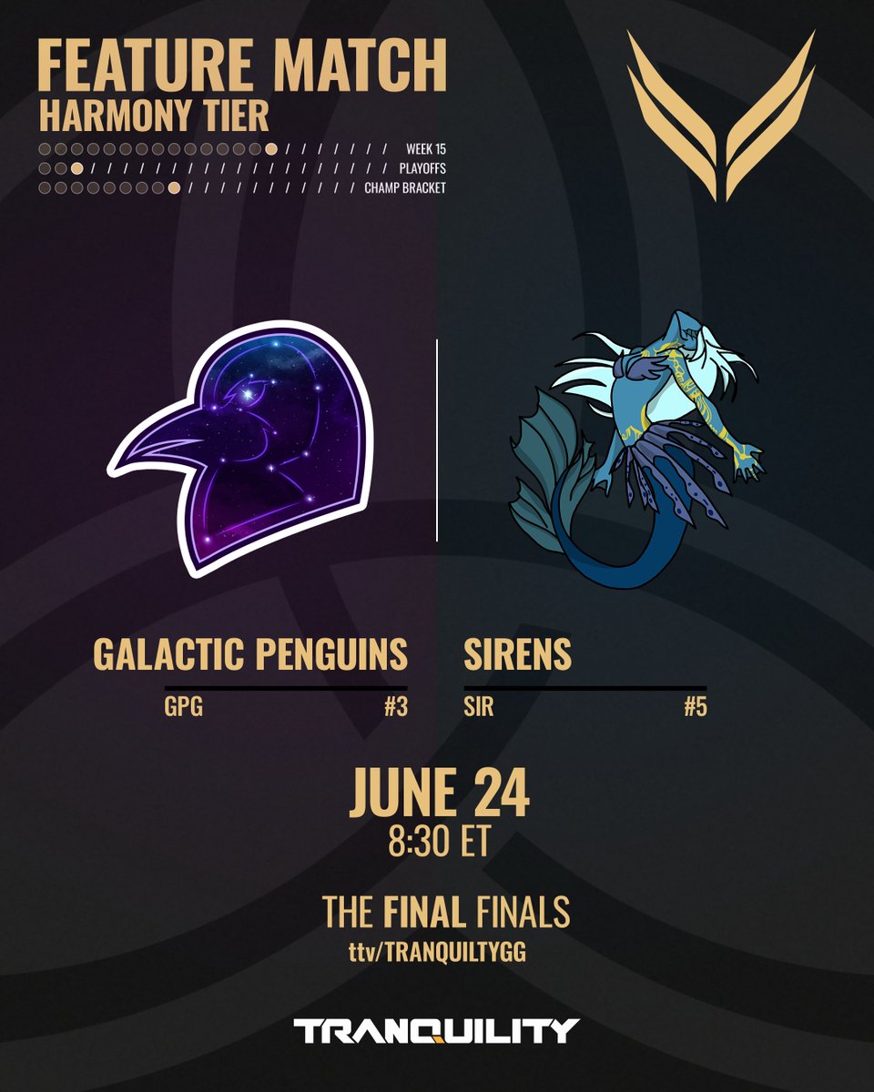 Tonight is our last Harmony Tier feature match. Don't miss out on history