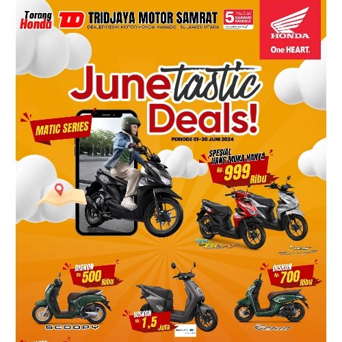 Masih Ada Waktu! JUNETASTIC Deals di Tridjaya Motor Samrat, Uang Muka Hanya Rp999 Ribu -  beritamanado.com/masih-ada-wakt…