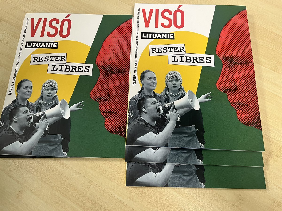 Notre 13ème numéro consacré à la #Lituanie vient de sortir ! Le pays balte constitue l’un des derniers remparts européens face à la menace russe. Reportages, enquêtes, portraits…Disponible dans les kiosques, en librairie et en vente 📫 👉 journalisme@ijba.u-bordeaux-montaigne.fr