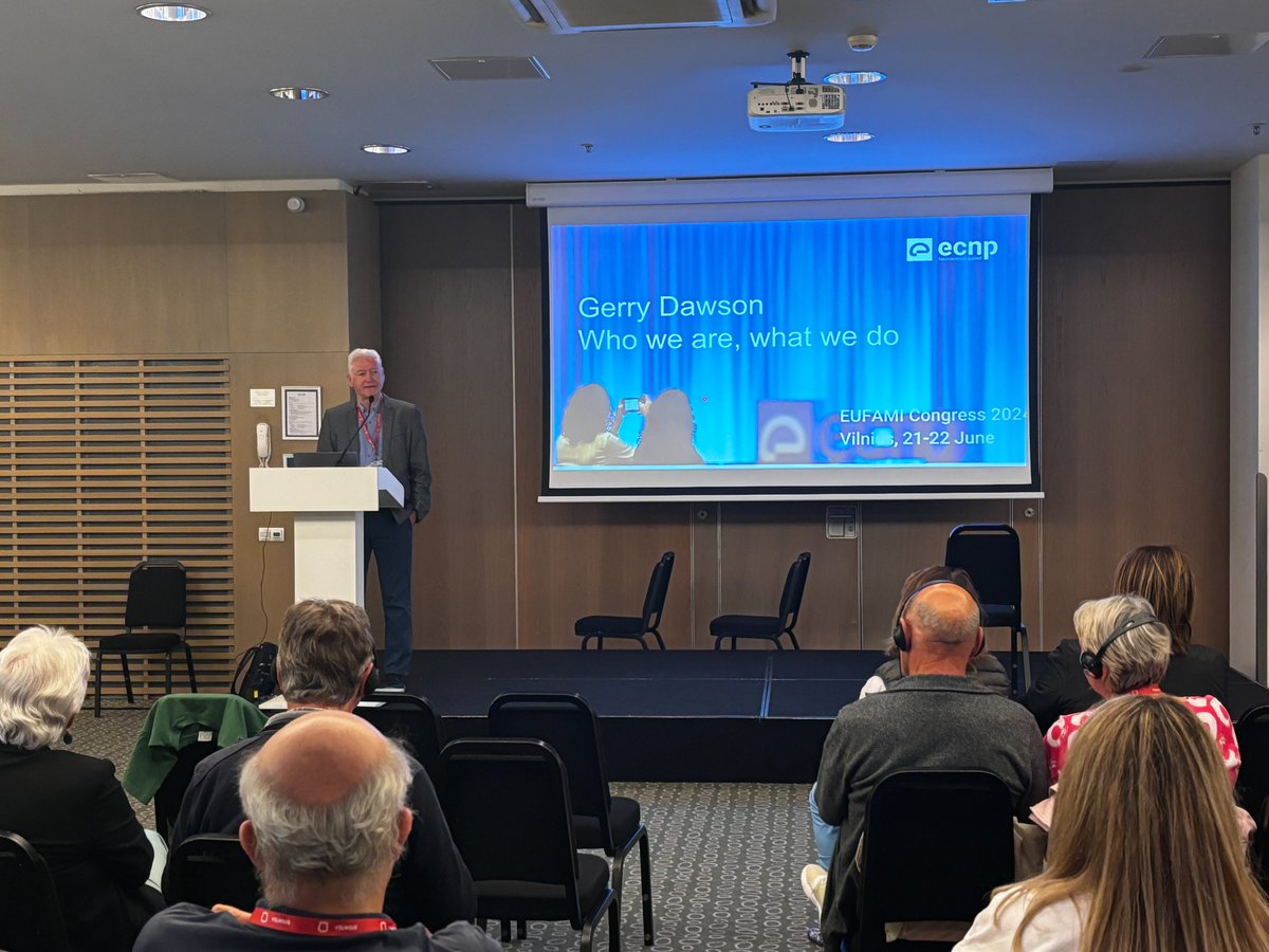IMI2PRISM2's tweet image. Last Friday at the @EUFAMI Congress, Vilnius, Lithuania, Gerry Dawson delivered an insightful presentation on #ECNP and the #IMI2PRISM2 EU project. It was a great opportunity to showcase these groundbreaking initiatives to #MentalHealth advocates and experts from across Europe!