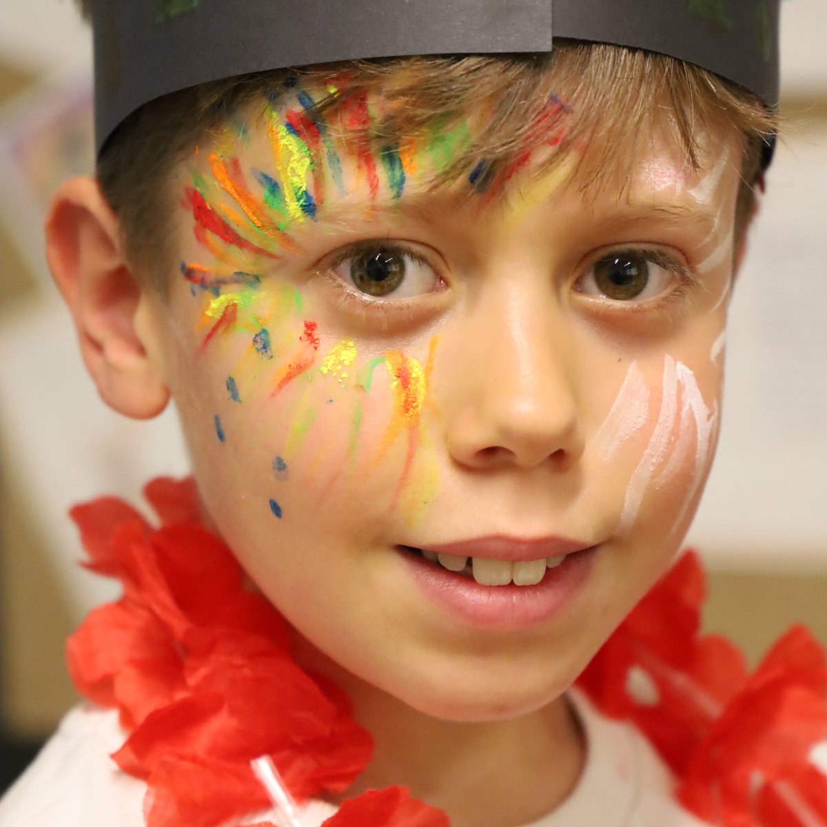 KitebrookSchool's tweet photo. Year 5 had a wonderful day celebrating the culture of the Caribbean with their carnival day. The day linked to their English work on 'Coming to England' by @FloellaBenjamin. Floella grew up in Trinidad and arrived in England as part of the Windrush Generation. #fun #kitebrookprep https://t.co/mHWNraEWut
