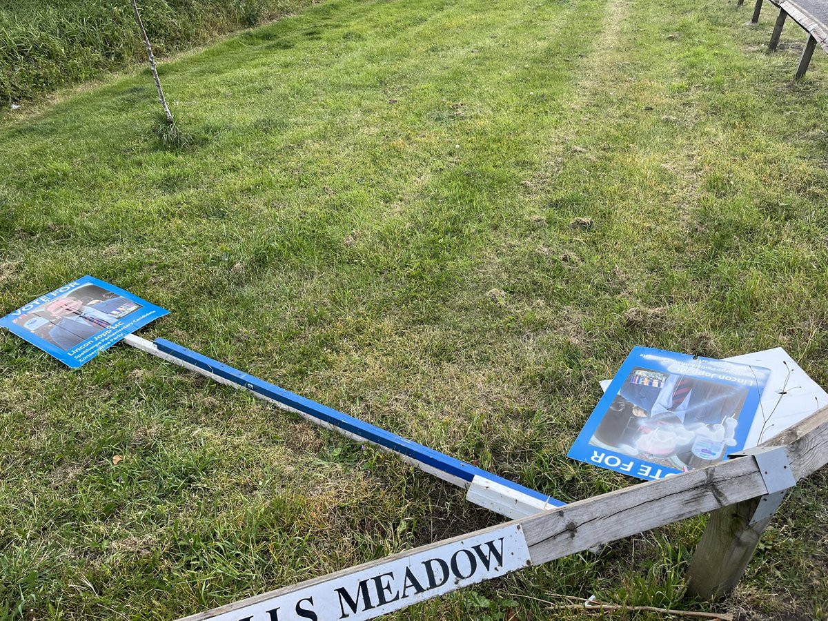 Spelthorne Conservatives will not be intimidated by vandals. Like any other weak bully, whoever did this hasn’t the strength of character or capability to debate us face-to-face. Our campaign goes on and actions like this only strengthen our resolve to get Lincoln Jopp MC elected