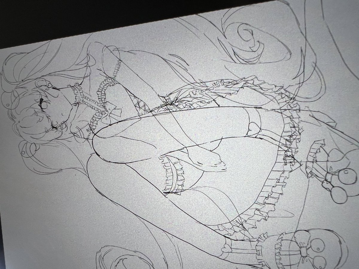 線画描かない人間が頑張った