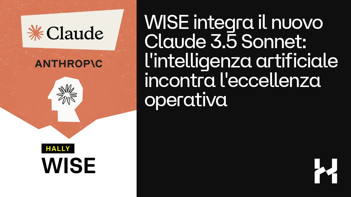 HPA annuncia l'integrazione di Claude 3.5 Sonnet (<a href="/AnthropicAI/">Anthropic</a>) con WISE,  la soluzione di #GenAI che semplifica l'accesso ai dati aziendali.

La rapidità nell’integrazione testimonia la volontà di mettere a disposizione i migliori LLM disponibili.

<a href="/Terranova_sw/">Terranova</a> #MathToInnovate