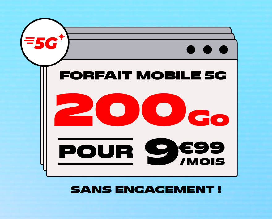Dealabs's tweet photo. 🔥
Forfait 5G avec 200 Go pour 9,99€ 👇
➡️ https://t.co/FbWxRHTR6h ⬅️ https://t.co/AGcTVy2k6Z