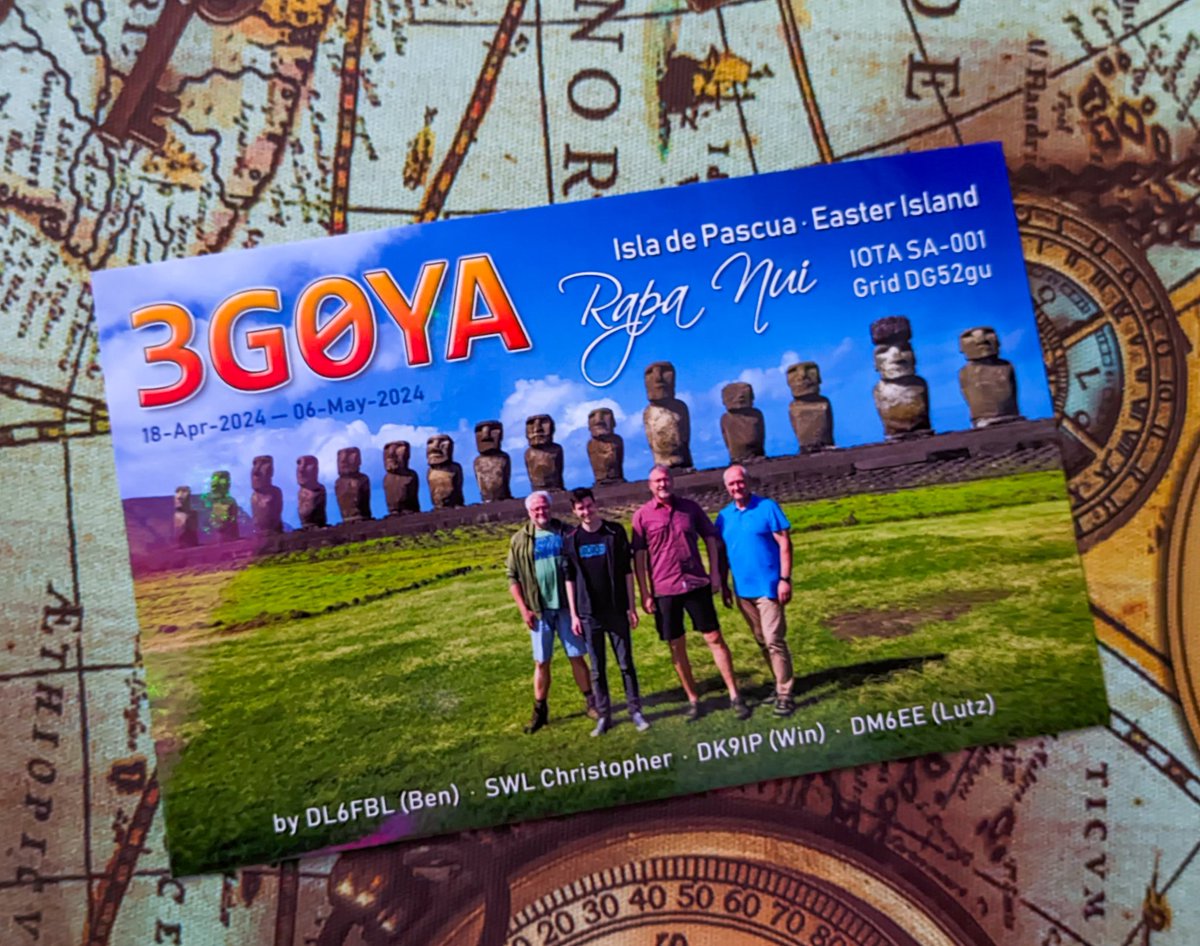 ea1dr's tweet photo. Received this morning the #QSL from #3G0YA📮📬
We will keep it in our book with much affection, I have been left with a great memory of this #DXpedition 👌✅
#hamradio #dx #amateurradio
DX4ever❤️ https://t.co/iem9haprdp