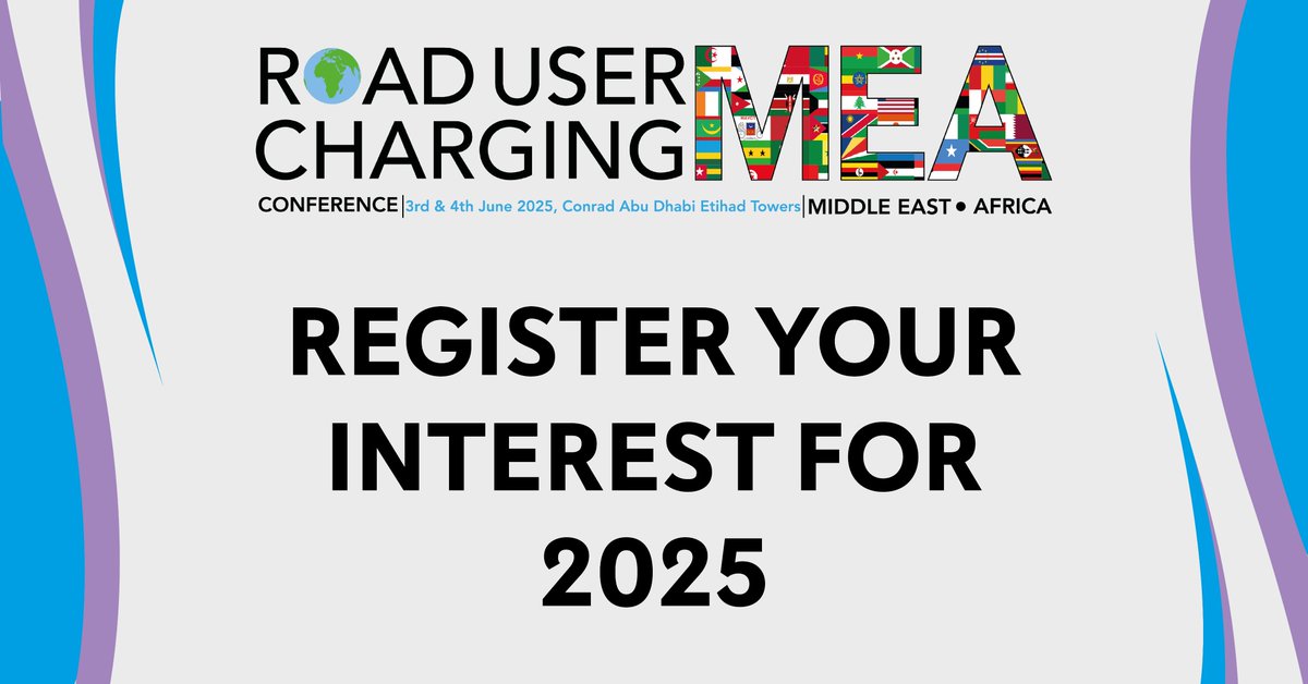 We are already looking forward to the second edition Road User Charging Conference MEA next year!

Engage in discussions on topics, including intelligent #transport systems, #tolling technologies, road #financing

Register your interest 👉lnkd.in/eFViE6X7

#Rucmea25