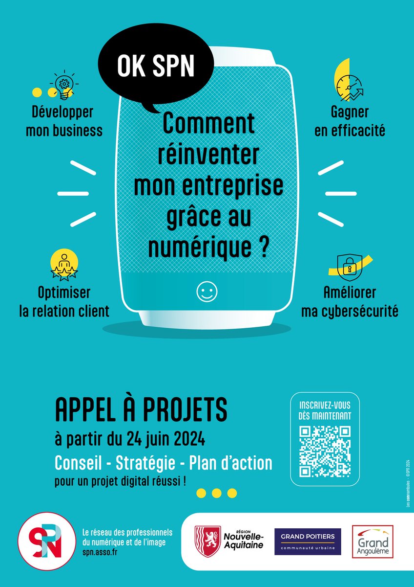 Le SPN lance son appel à projet pour faciliter la transformation numérique des TPE/PME de Nouvelle-Aquitaine ! 🧑‍💻

Bénéficiez d'une journée d'accompagnement avec un expert 👀

👉 Candidatez dès maintenant : tally.so/r/nrKR6R
Pour en savoir plus : spn.asso.fr/actions/aap-tr…