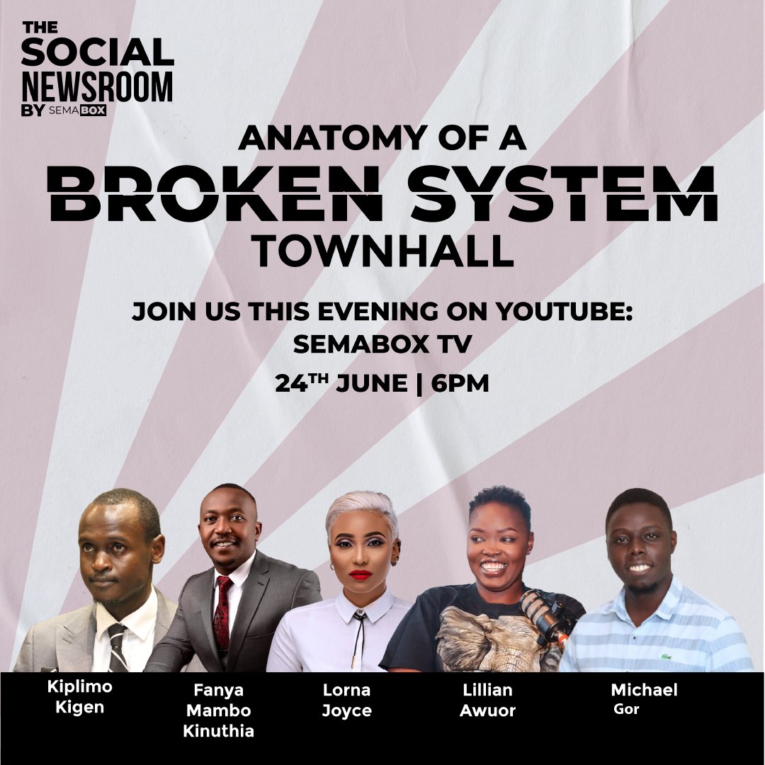 TSNRAfrica's tweet photo. Tonight we reflect on the situation in Kenya. What is the kind of society that we are living in how can we make a better system?

Why is it so easy to ignore the people?
Why are the institutions failing?

Join us live on YouTube @ SemaBOXTV

#RejectFinanceBill2024 https://t.co/N1IpvBcexe