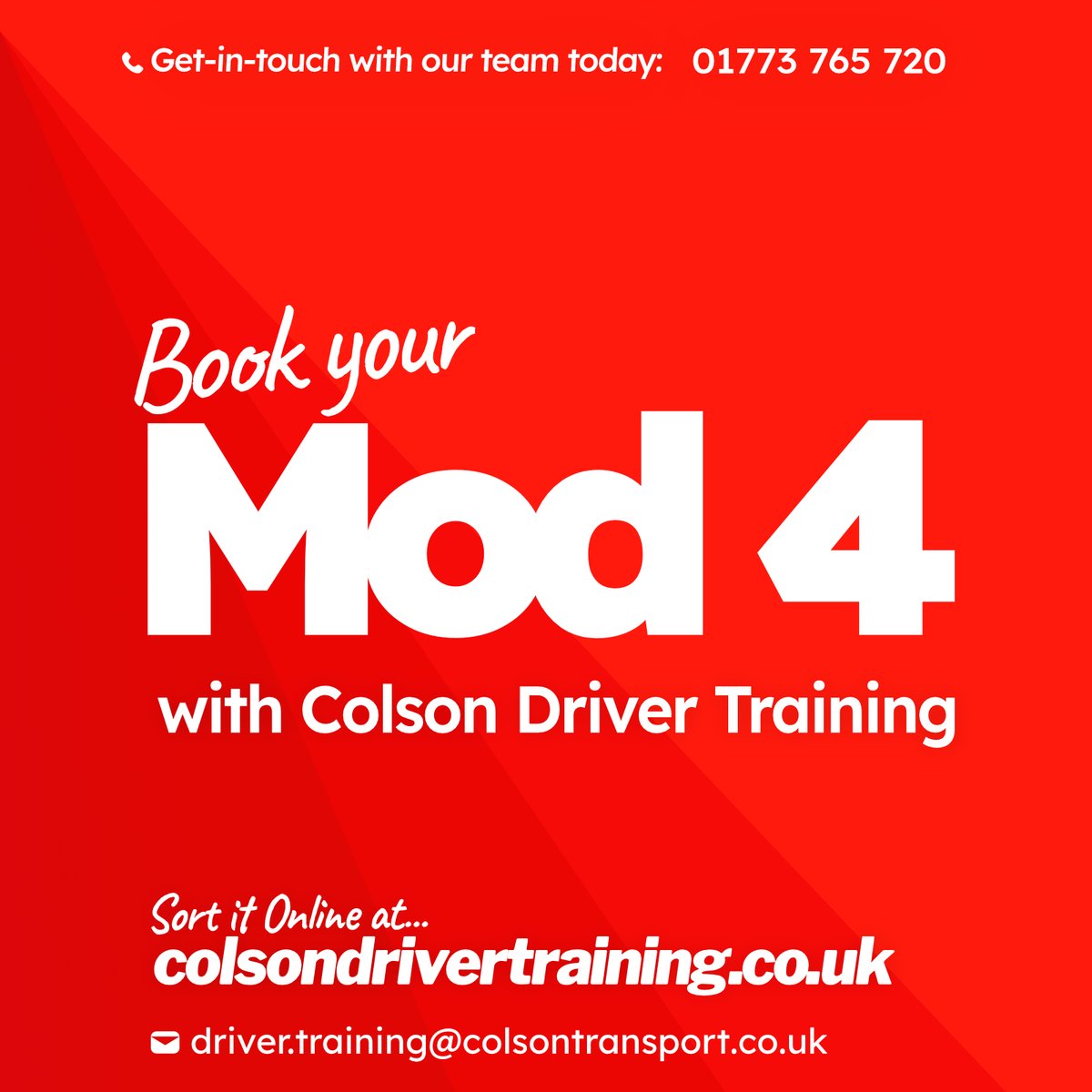ColsonTraining's tweet image. Do you want your #LGV Mod 4? 💭

We&apos;ve got you covered! With our expert trainers &amp;amp; quality equipment you can get your Mod 4 us. 👍🚚

Get-in-touch: ☎️📩

01773 765 720 or 07591 952 152
driver.training@colsontransport.co.uk
colsondrivertraining.co.uk

#Mod4 #Module4 #hgvtraining #hgv