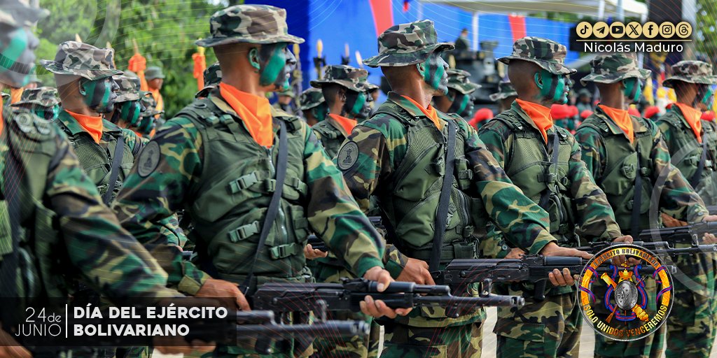 ¡24 de Junio! Batalla de Carabobo, épica victoria de las fuerzas patriotas y referente moral para nuestro Ejército Bolivariano, en memoria de los soldados heroicos que, en perfecta sincronía, triunfaron sobre España, sellando la Independencia.