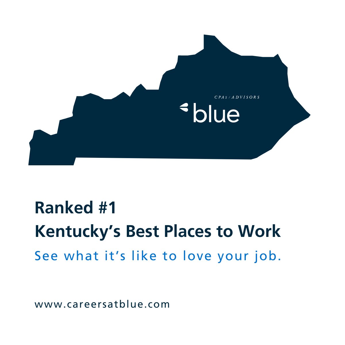 Blue &amp; Co. received 1st place for Kentucky's Best Places to Work! 🏆

This is our 13th year on the list in Kentucky, and our second time winning first place. Here's to many more years of people first. To learn more and view open positions, visit hubs.la/Q02CTCGD0.