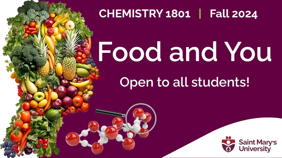 New course! 
An intro to basic chemistry of foods—proteins, fats, sugars— and their fates in the human body. Prior science/math coursework not required, no prerequisites. Mon/Wed 11:30-12:45. 

Sign up now to secure your spot!