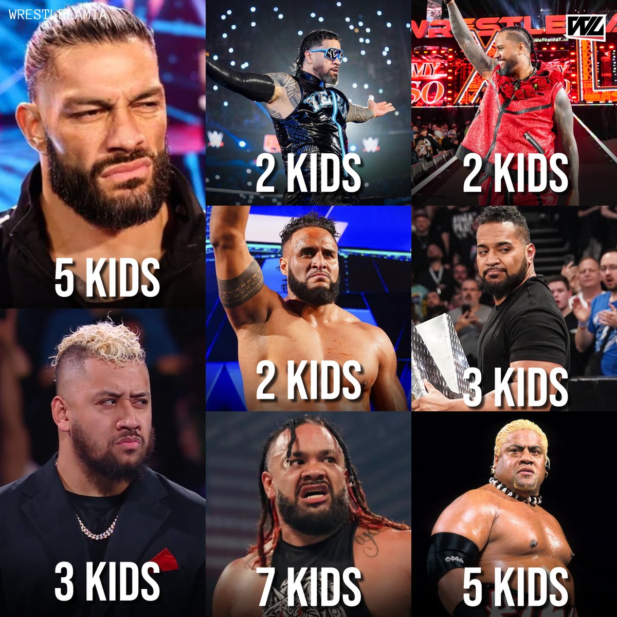 The Bloodline will live on forever in WWE with all these kids 😂

#WWE