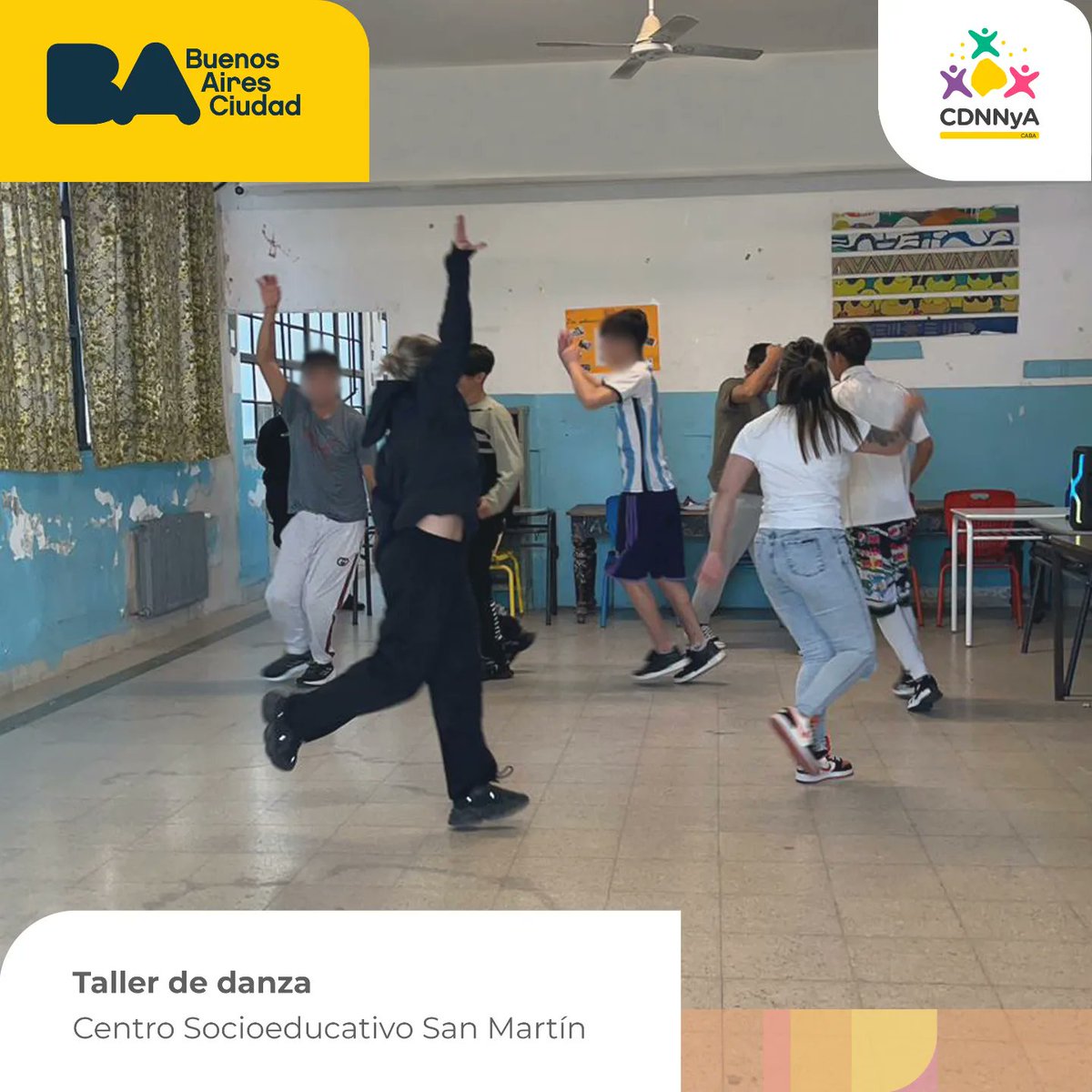 🕺🏻 El sábado se realizó el primer encuentro del taller de Danzas Urbanas en el Centro Socioeducativo San Martín.

Participaron seis adolescentes que pudieron expresarse corporalmente a través del baile mejorando la salud, el equilibrio y la coordinación.