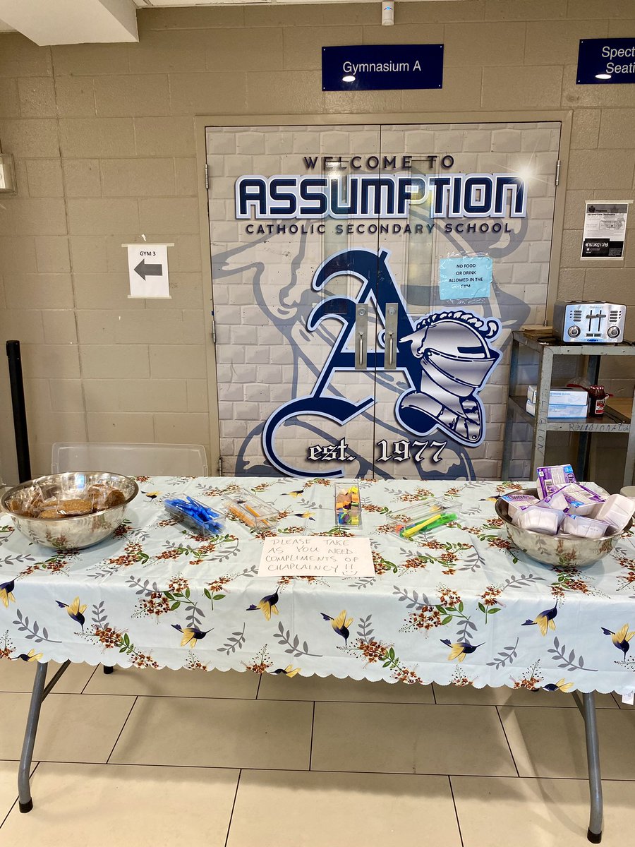 Assumption (@assumptionhcdsb) on Twitter photo Good luck on the last week of exams! Thanks <a href="/msrchaplain/">Ms. R. (she/her)</a> & Breakfast Club for setting students up for success. Good luck on the last week of exams! Thanks <a href="/msrchaplain/">Ms. R. (she/her)</a> & Breakfast Club for setting students up for success.