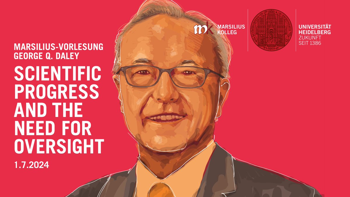 Marsilius Kolleg (@mkolleg) on Twitter photo Invitation to the Marsilius Lecture "Scientific Progress and the Need for Oversight" by <a href="/G_Q_Daley/">George Q Daley</a>, Dean of <a href="/harvardmed/">Harvard Medical School</a>
We're looking forward to an inspiring talk!
Mon., 1.7.2024, 16:00
The Great Hall of the Old University
Further information: bit.ly/45fiQJF Invitation to the Marsilius Lecture "Scientific Progress and the Need for Oversight" by <a href="/G_Q_Daley/">George Q Daley</a>, Dean of <a href="/harvardmed/">Harvard Medical School</a>
We're looking forward to an inspiring talk!
Mon., 1.7.2024, 16:00
The Great Hall of the Old University
Further information: bit.ly/45fiQJF