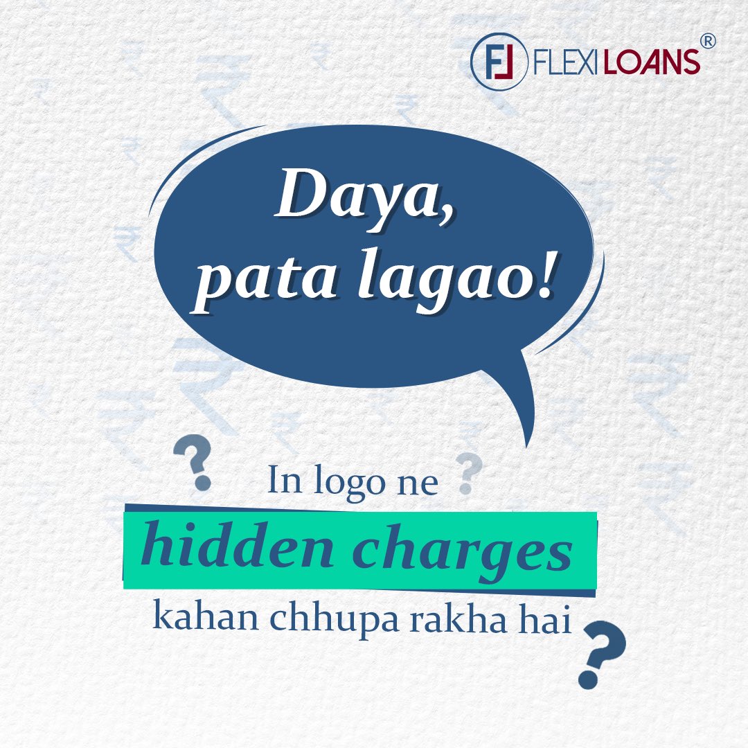flexiloansin's tweet image. Tarakki milegi. Hidden charges nahi. 😎

You deserve transparency &amp;amp; we’ve got- Nothing to hide!

#FlexiLoans #BusinessLoans #SmallBusiness #NoHiddenCharges #Transperancy #DesiBusiness #explore #fyp