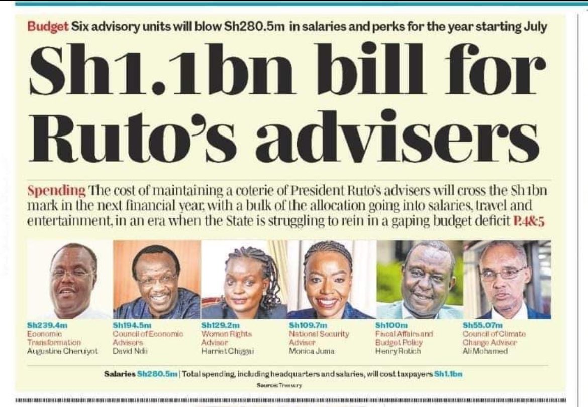 KuiMuraya's tweet photo. Why Kenyans are tired and angry (4)
And how have these *NONSENSICAL* advisors helped anybodyโs life given the current state of our country?? ๐ฎ๐ฎ๐คฌ๐คฌ
#Rejectfinancebill2024
#Mathogothanio https://t.co/EujSq3atiP