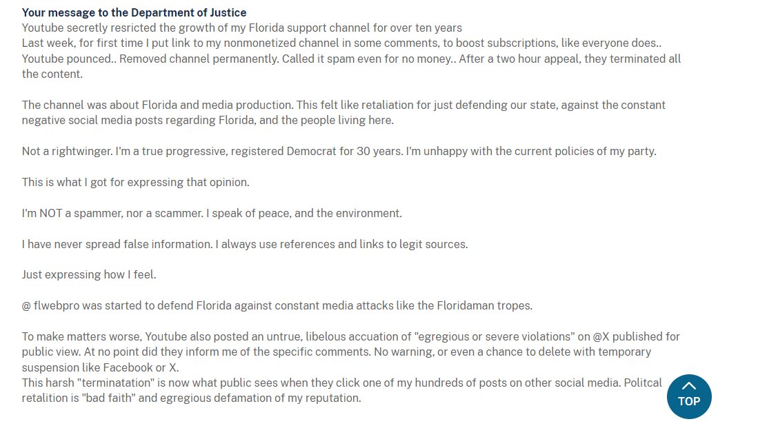 flwebpro's tweet image. Seeking action #monpoly @google @JusticeDept_RP 
Response accusing me of "egregious or severe violations" is untrue, constitutes #libel posting defamation on public forum @x 
Word "termination" now appears on hundreds external posts +10 yrs, removing them represents loss &amp;amp; damage