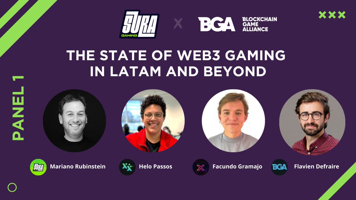 BGameAlliance's tweet photo. What is the state of #Web3Gaming in Latam and beyond ?

Be ready for one of our panels happening during @gamescomlatam this Saturday at our BGA side event.

👾You're in Sao Paulo this week ? Make sure to register :  https://t.co/TCk2PRCxNk https://t.co/mwSkqbR2If
