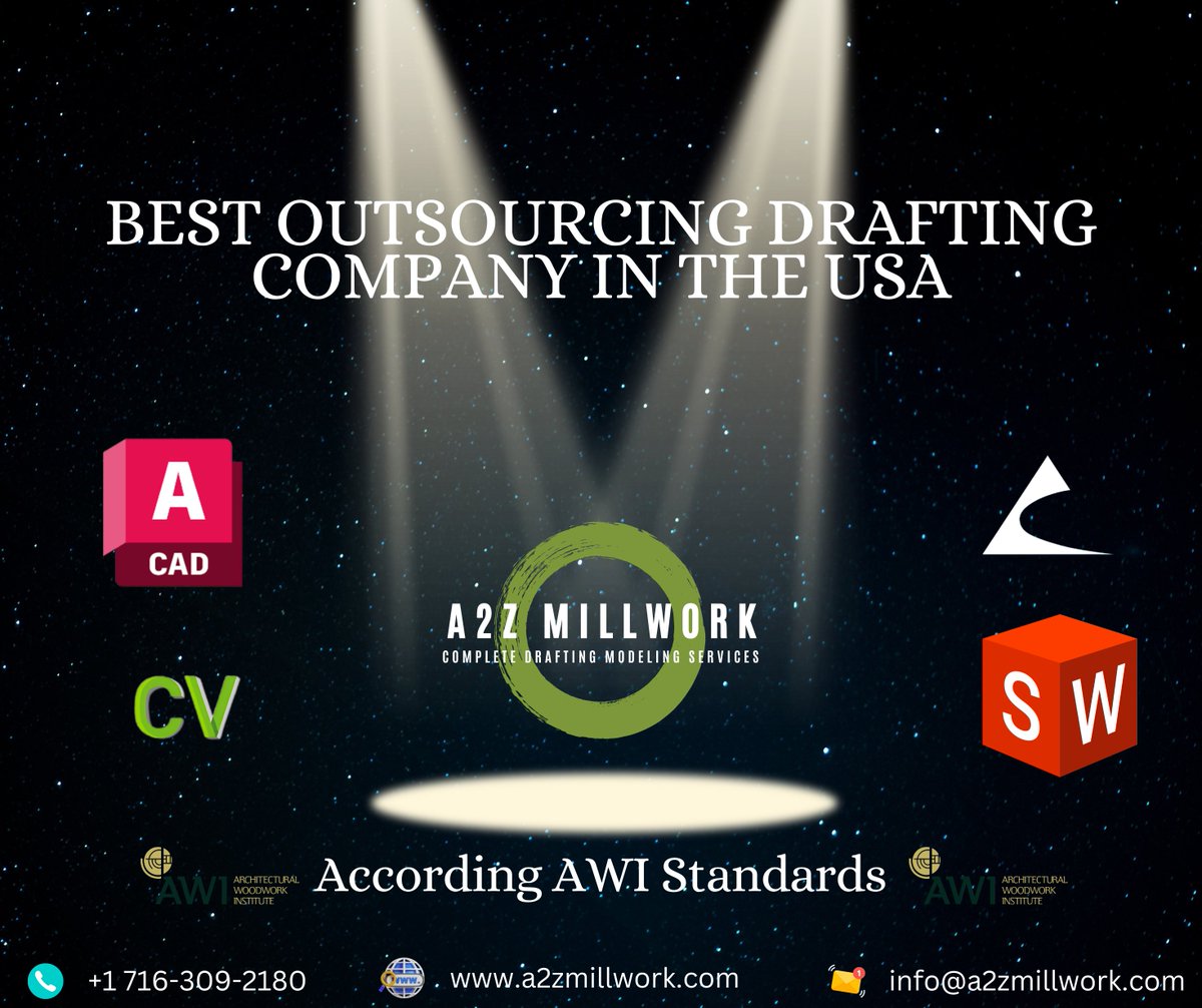 a2zmillwork's tweet photo. 🏆 Best Outsourcing Drafting Company in the USA!

🔹 According to AWI Standards
🔹 20% OFF on all millwork drafting services
🔹 Special offer code: A2Z@29

📞 Get a quote now: +1 716-309-2180
📧 info@a2zmillwork.com
🌐 https://t.co/gh48zJ6rLv https://t.co/ne95OFqEmn