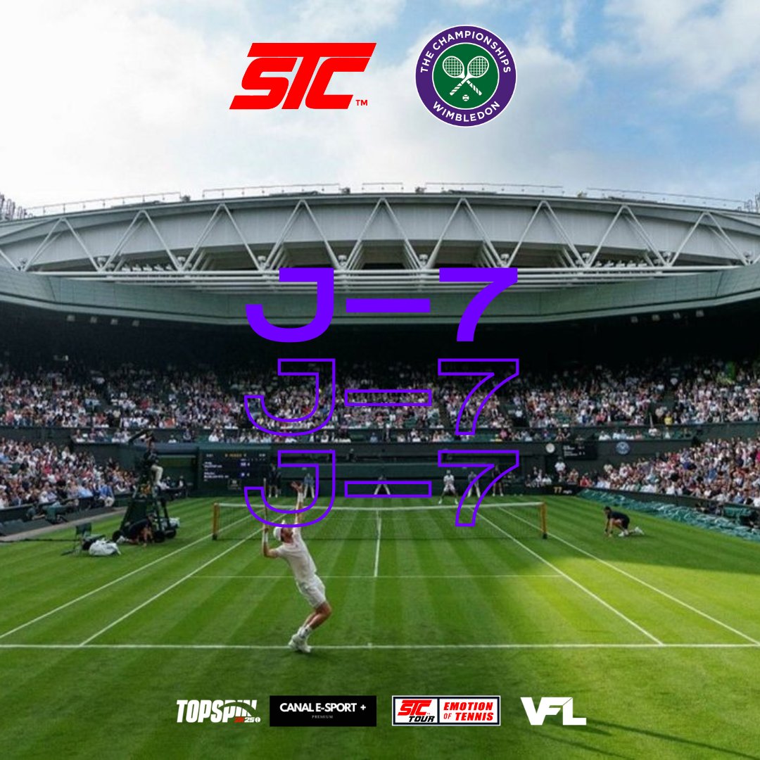 🏆 STC WIMBLEDON 🇬🇧 
J-7 

#ONLYFORPROPLAYERS

Special Thank's for <a href="/Canalesportplus/">𝘾𝘼𝙉𝘼𝙇 𝙀-𝙎𝙋𝙊𝙍𝙏 +</a> <a href="/topspin2k/">#TopSpin2K25</a> <a href="/topspin2kcmty/">TopSpin 2K25 Community</a> <a href="/TheVFL_/">VFL</a>