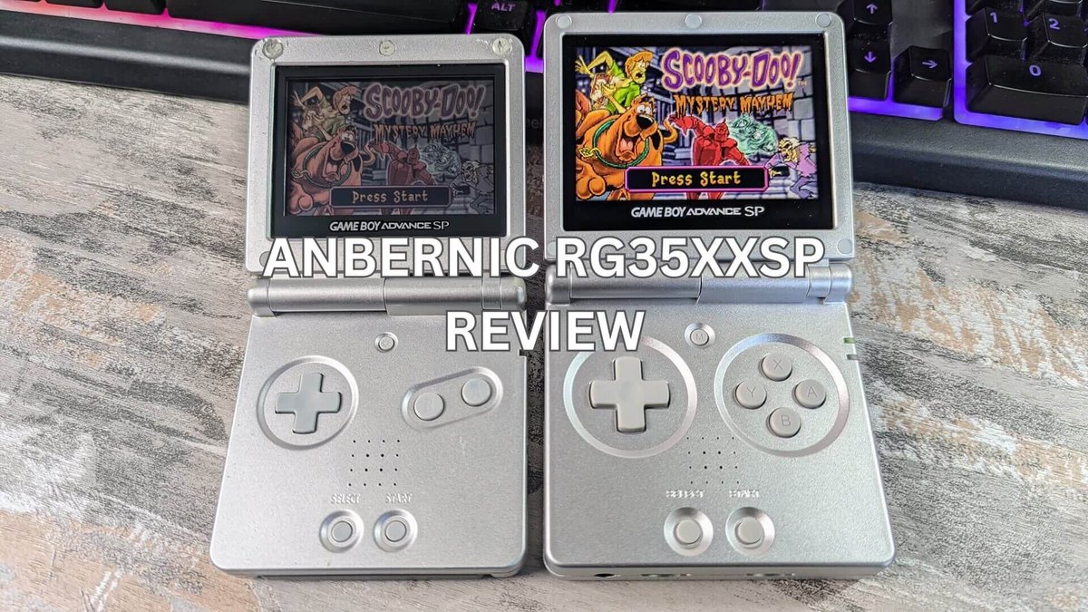 We got our hands on the #Anbernic RG35XXSP, here's what we thought of this GBA SP inspired #retro handheld retrogamingbanter.com/anbernic-rg35x… .