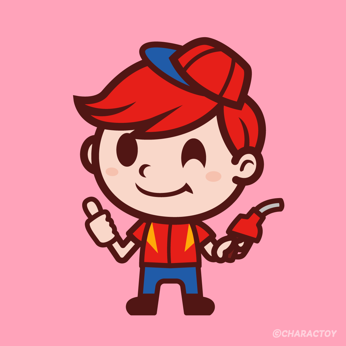 charactoy's tweet photo. ガソリンスタンドの男の子キャラクター
#キャラクター #かわいい #ポップ https://t.co/7FeQJi1Klx