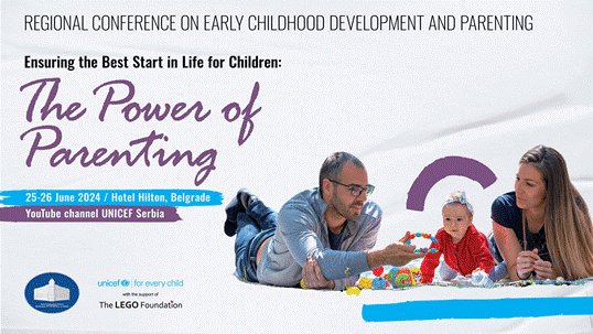 SERBIA: Regional Conference on Early Childhood Development (ECD) and Parenting will gather a community of champions to rethink strategies catalyzing positive outcomes for children and their families during the critical early years. 

Watch live here: youtube.com/watch?v=pLg19q…