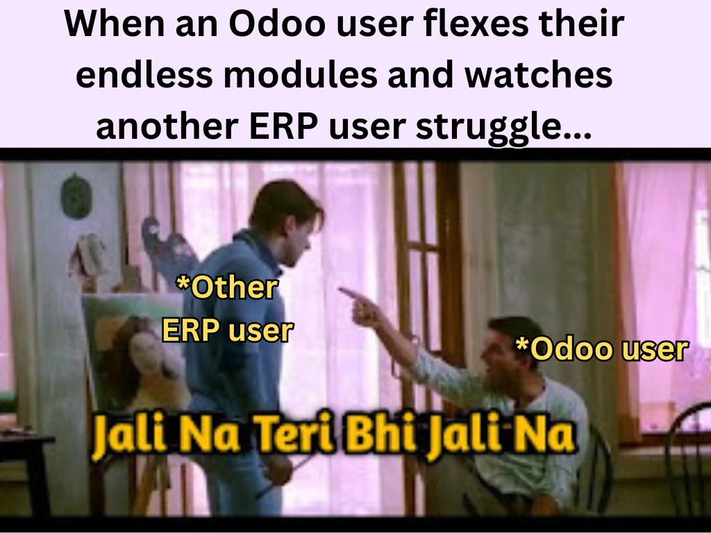 there is a smell of something burning😂😂😂

#Odoo #OdooWin #Odoo18 #odoosoluiton #businesssoftware #businessdevelopment #meme #memefuns #Usersfeeling #UserExperience
