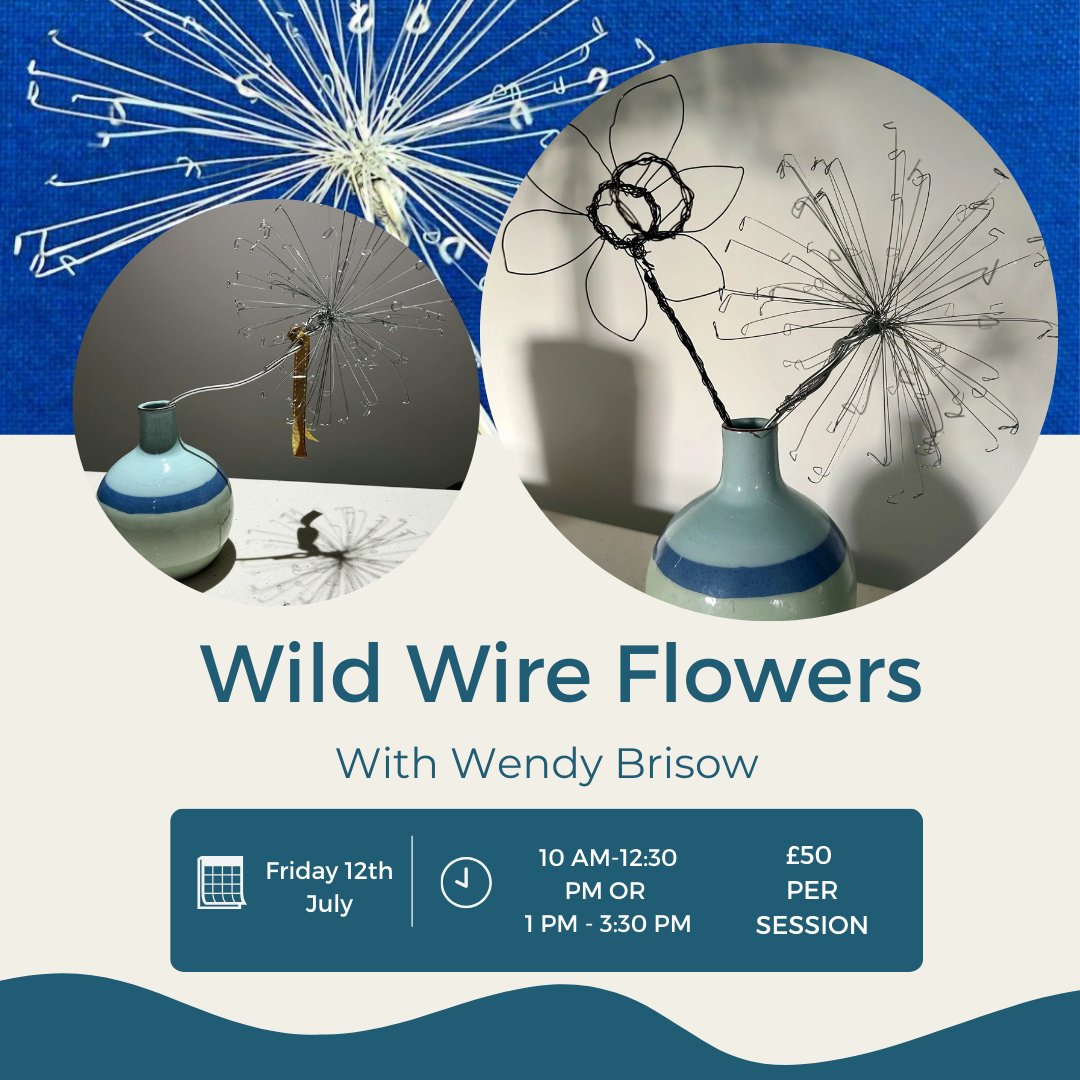 Rural Arts (@ruralarts) on Twitter photo Join <a href="/twigsandsprigs_/">Wendy Bristow</a> in making Wild Wire Flowers on Friday 12th July! 🌺
#summercrafts #workshop #wireflower Join <a href="/twigsandsprigs_/">Wendy Bristow</a> in making Wild Wire Flowers on Friday 12th July! 🌺
#summercrafts #workshop #wireflower