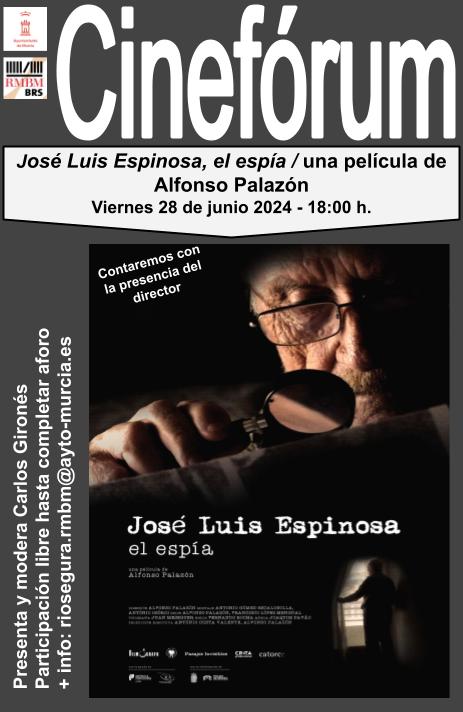 📢🎥El próximo viernes disfrutaremos de una sesión de cine muy especial. Proyectaremos la película 𝙅𝙤𝙨é 𝙇𝙪𝙞𝙨 𝙀𝙨𝙥𝙞𝙣𝙤𝙨𝙖, 𝙚𝙡 𝙚𝙨𝙥í𝙖 y contaremos con la asistencia del director <a href="/alfonsopalazon/">Alfonso Palazón</a> y el escritor <a href="/PacoLMengual/">Paco López Mengual</a> como guionista.
¿Nos acompañas? 😀