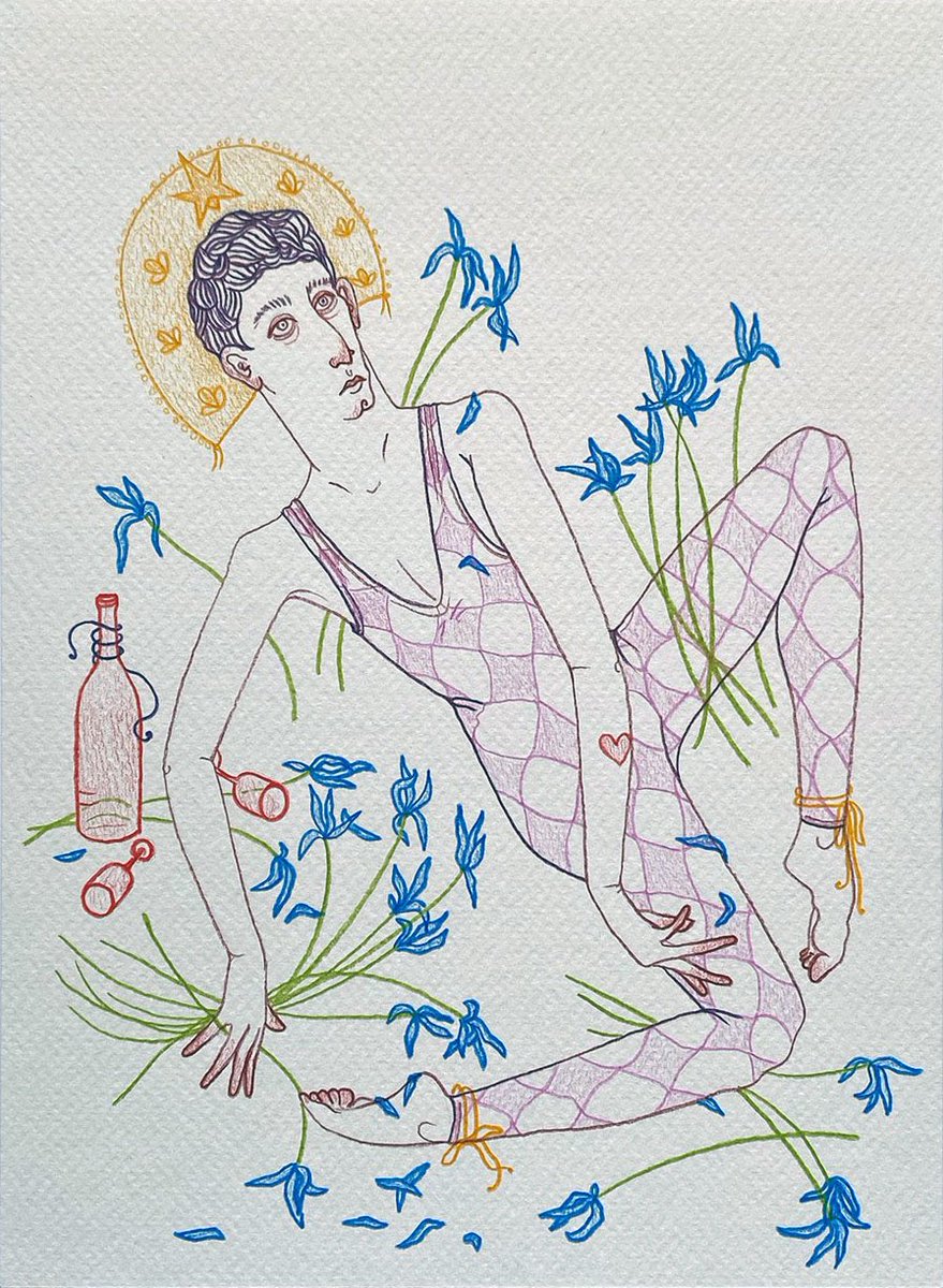 One green bottle 🍷
2024
Coloured pencil on paper
24.5 x 19cm
