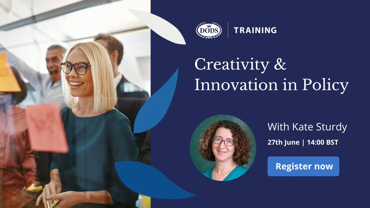 Join Kate Sturdy this Thursday at 2pm to discover how to create a positive and safe environment for creative policy-making.

Register here: events.hubilo.com/creativity-and…