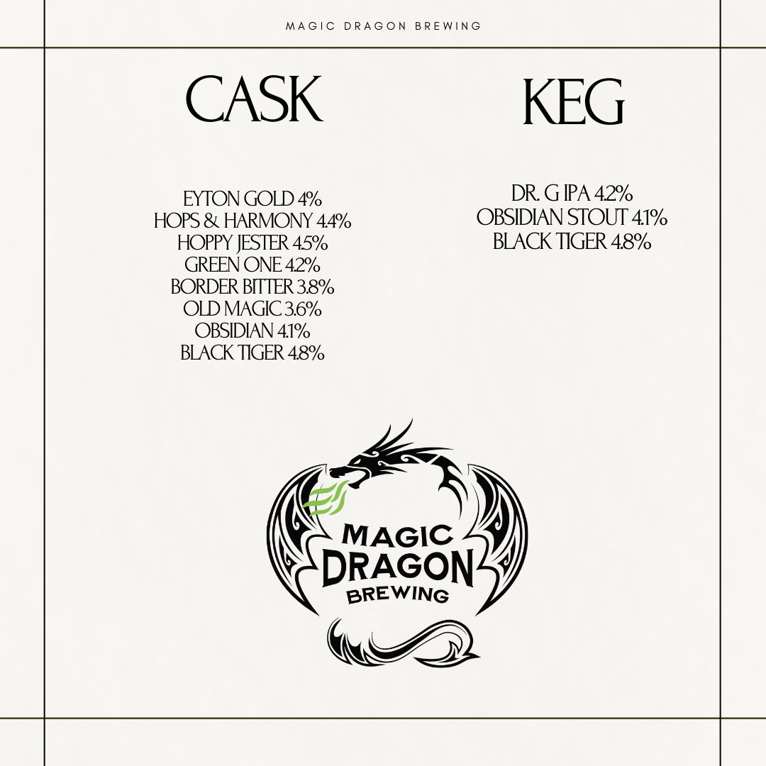BrewingDragon's tweet photo. Our casks & kegs available this week. Give us a ring, message or email to order.
#caskale #kegbeer #craftbeer #tradebeer #PubTrade #pubuk #publichouse #trade https://t.co/AKJfdbmxnr