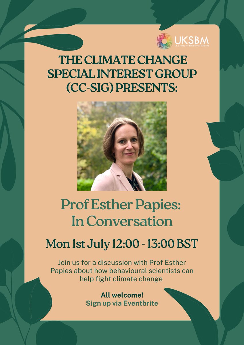 Dr Nia Coupe (@nwcoupe) on Twitter photo 🌱A reminder about our UKSBM climate change and behavioural science event NEXT WEEK! Sign up via Eventbrite here: tinyurl.com/3az4suyc <a href="/UKSBM/">UK Society for Behavioural Medicine</a>
<a href="/BehaviourRes_UK/">Behavioural Research UK</a> <a href="/ManHealthPsych/">MCHP</a> 🌱A reminder about our UKSBM climate change and behavioural science event NEXT WEEK! Sign up via Eventbrite here: tinyurl.com/3az4suyc <a href="/UKSBM/">UK Society for Behavioural Medicine</a>
<a href="/BehaviourRes_UK/">Behavioural Research UK</a> <a href="/ManHealthPsych/">MCHP</a>