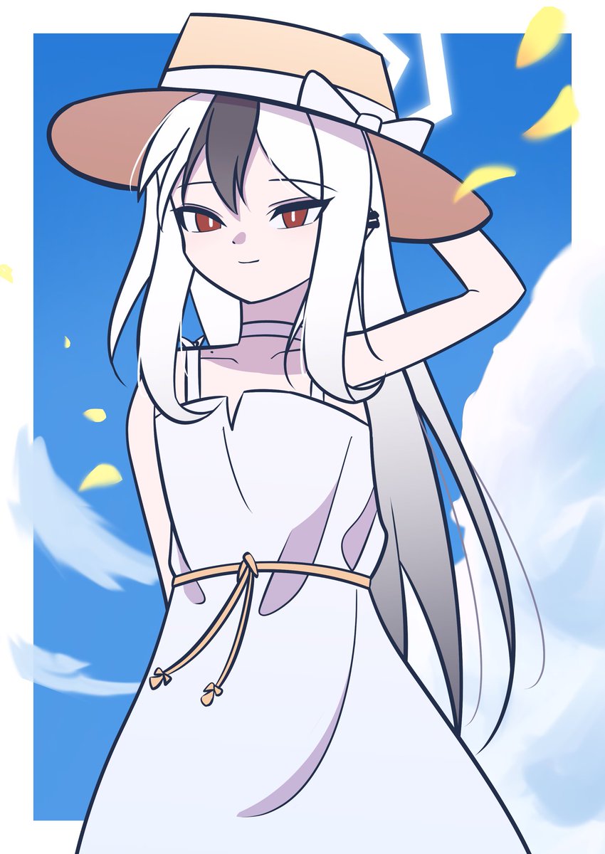 k0da_chan's tweet photo. 白ワンピ…ありがとう🏝️

#ブルアカ #BlueArchive #鬼方カヨコ https://t.co/keXL85iGFe