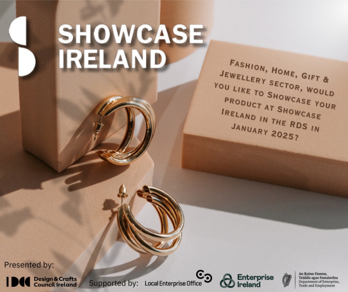 LEO Cork City (@leocorkcity) on Twitter photo Discover Ireland's Premier Creative Expo at Showcase 2025! Join LEO Cork City at the RDS, Dublin from Jan 19-21. Apply for subsidized stands (โฌ800) by June 26, 2024. Celebrate Irish creativity in fashion, knitwear, jewellery, crafts & more! submit.link/2Ho Discover Ireland's Premier Creative Expo at Showcase 2025! Join LEO Cork City at the RDS, Dublin from Jan 19-21. Apply for subsidized stands (โฌ800) by June 26, 2024. Celebrate Irish creativity in fashion, knitwear, jewellery, crafts & more! submit.link/2Ho