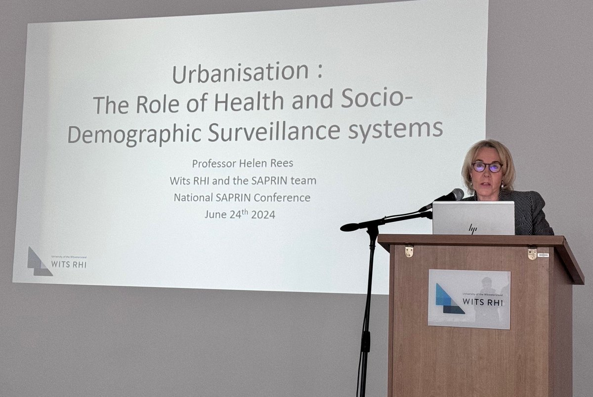 Professor Helen Rees, Executive Director <a href="/WitsRHI/">Wits RHI</a> opened the scientific plenary at the Annual SAPRIN Conference today. The science plenary comprises of abstract presentations, research break away sessions and a panel discussion.
<a href="/MRCza/">SAMRC</a> @dsigovza