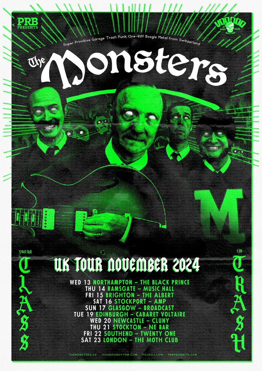 The Monsters are coming to Southend! 
This November 22nd for Umble Cum Stumble Club at Twenty One. 

Tickets go live this Wed!