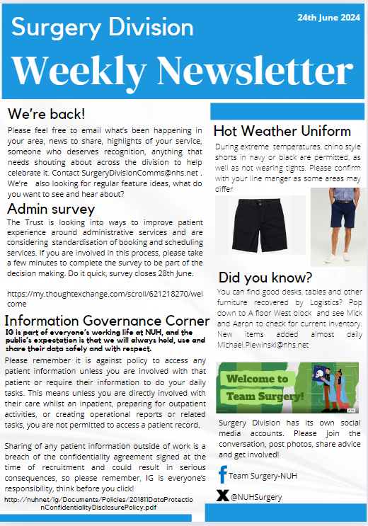 NUH Surgery and Associated Services tweet media