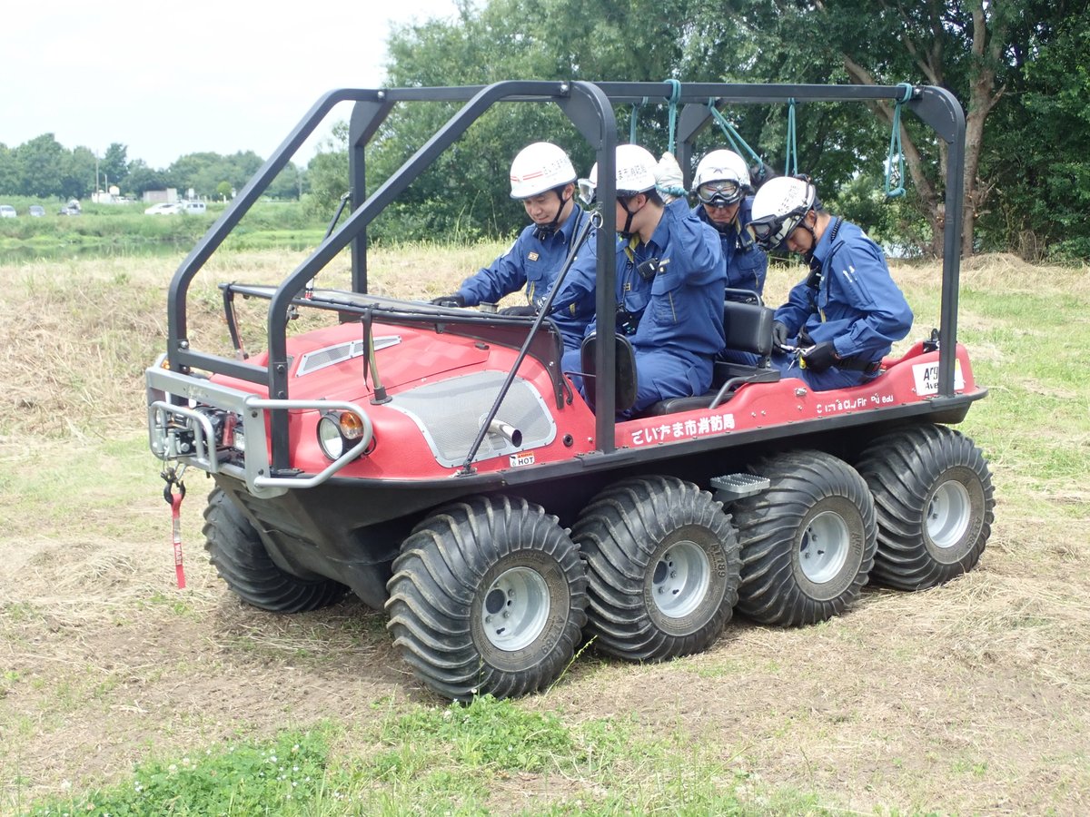 さいたま市北消防署で水陸両用車（バギー）の訓練を行いました！】 6 