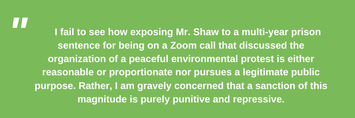 ForstMichel's tweet photo. 🚨🇬🇧⚖️ #UK Given my grave concerns on the criminalization of UK #EnvironmentalDefender Daniel Shaw who faces up to 2-years prison for a participation in a Zoom call about a #protest, I will personally attend Shaw's trial next week. My full statement 👉https://t.co/658Ij39lVB https://t.co/bxFm5S15UE