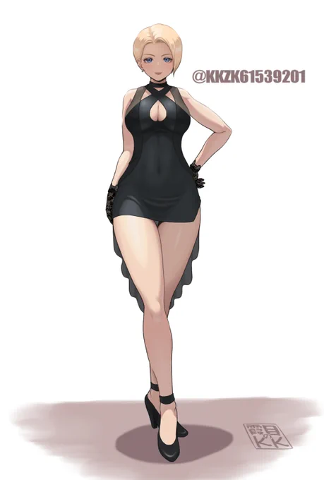 『THE KING OF FIGHTERS 』シリーズ キング #格ゲーキャラ描こうぜ #KOFXV  おフォーマルな装いのキングさん
