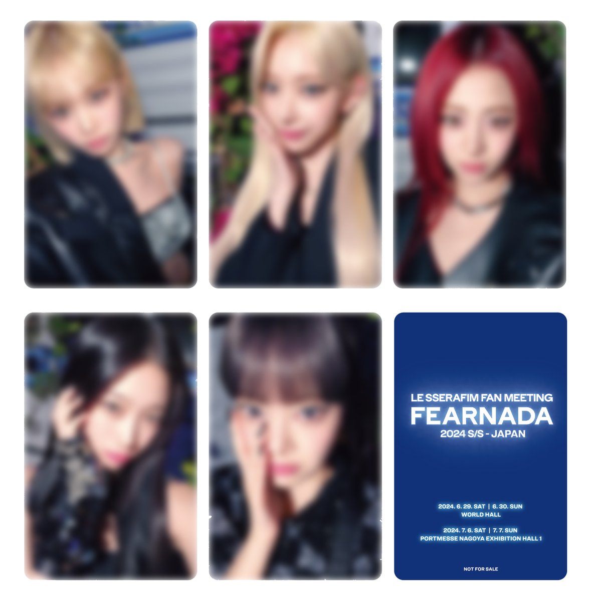 ルセラフィム FEARNADA 横浜&福岡 会場限定 フォトカード 7月30日・31日開催の『#LE_SSERAFIM FAN MEETING 'FEARNADA' 2024 S/S