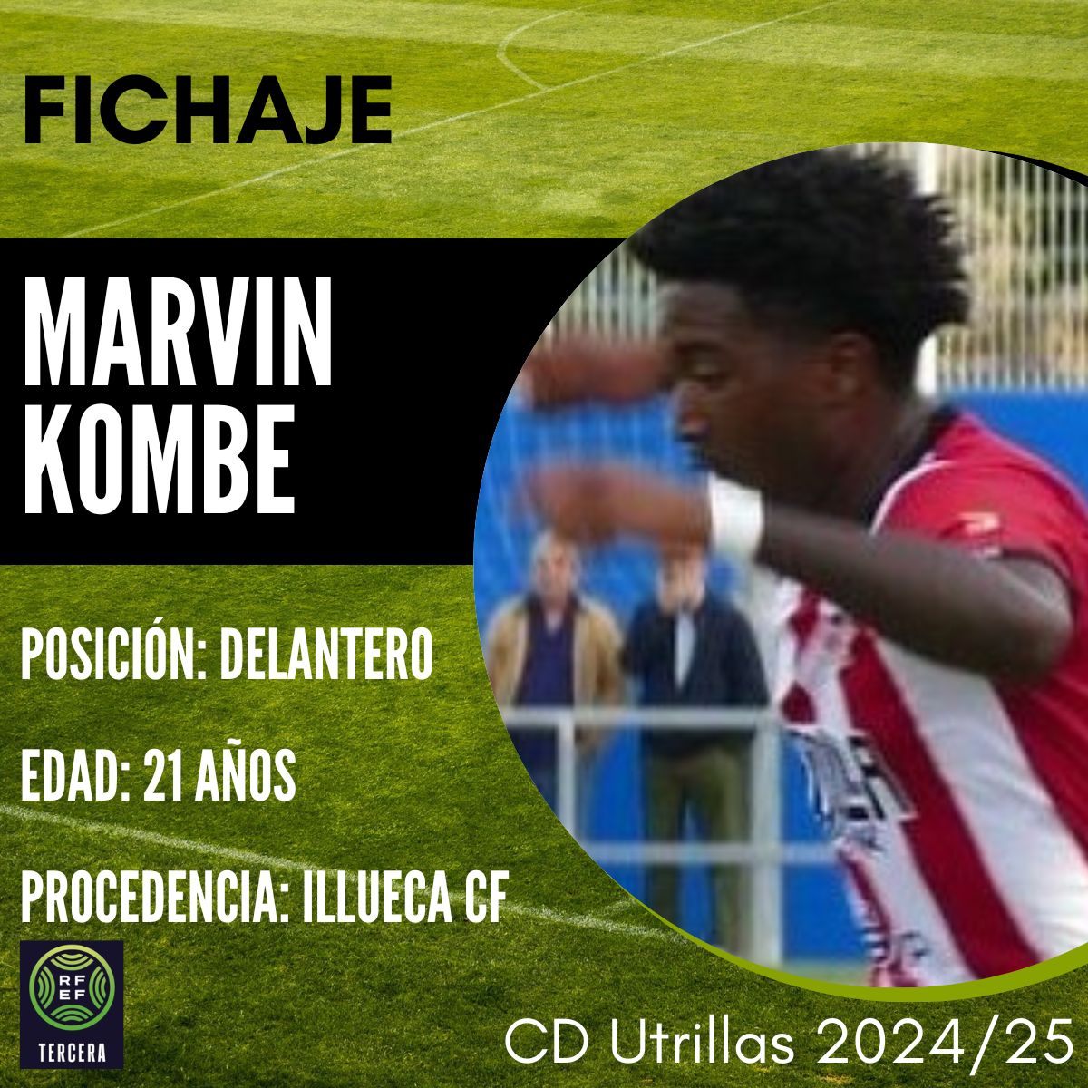 CD Utrillas (@cdutrillas1958) on Twitter photo FICHAJE📢
MARVIN es nuevo jugador del <a href="/cdutrillas1958/">CD Utrillas</a>
Extremo atrevido, muy hábil y potente que disputó la UEFA Youth League con <a href="/RZcantera/">Cantera Real Zaragoza</a> ⚡️⚡️ Experiencia en Tercera RFEF en Robres, Almudévar e Illueca ⚽️💪Vamosssss
Bienvenido Marvin ‼️‼️ FICHAJE📢
MARVIN es nuevo jugador del <a href="/cdutrillas1958/">CD Utrillas</a>
Extremo atrevido, muy hábil y potente que disputó la UEFA Youth League con <a href="/RZcantera/">Cantera Real Zaragoza</a> ⚡️⚡️ Experiencia en Tercera RFEF en Robres, Almudévar e Illueca ⚽️💪Vamosssss
Bienvenido Marvin ‼️‼️