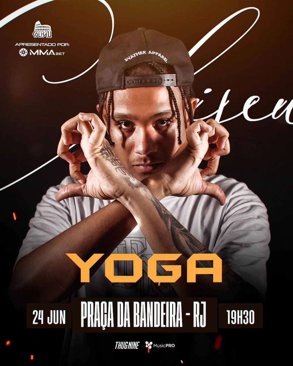 Com muita vivência, talento e dedicação, rodando o Brasil, campeão do Coliseu já, além de finalista da Red Bull, Yoga vem pra mais um Coliseu, e sempre que ele tá, ele faz valer a pena!!

Patrocínio; @mmabetoficial <a href="/Thugnine/">Thug Nine</a>  <a href="/musicprolive/">MusicPRO</a>